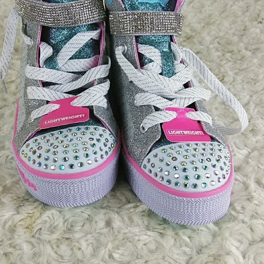 Skechers twinkle toes girls size 3 - Picture 6 of 8